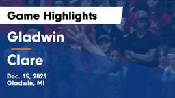 Gladwin  vs Clare  Game Highlights - Dec. 15, 2023