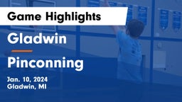 Gladwin  vs Pinconning Game Highlights - Jan. 10, 2024