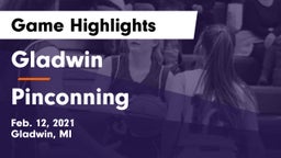 Gladwin  vs Pinconning  Game Highlights - Feb. 12, 2021