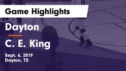 Dayton  vs C. E. King  Game Highlights - Sept. 6, 2019
