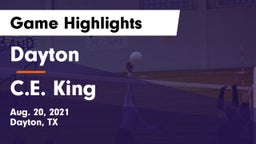 Dayton  vs C.E. King  Game Highlights - Aug. 20, 2021