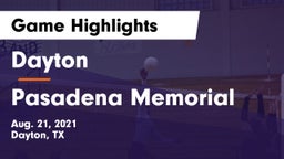 Dayton  vs Pasadena Memorial  Game Highlights - Aug. 21, 2021