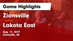 Zionsville  vs Lakota East  Game Highlights - Aug. 17, 2019