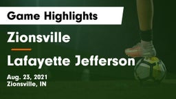 Zionsville  vs Lafayette Jefferson  Game Highlights - Aug. 23, 2021