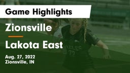 Zionsville  vs Lakota East  Game Highlights - Aug. 27, 2022