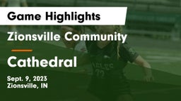 Zionsville Community  vs Cathedral  Game Highlights - Sept. 9, 2023