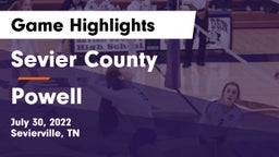Sevier County  vs Powell Game Highlights - July 30, 2022
