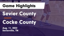 Sevier County  vs Cocke County Game Highlights - Aug. 11, 2022