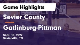 Sevier County  vs Gatlinburg-Pittman  Game Highlights - Sept. 15, 2022
