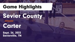 Sevier County  vs Carter  Game Highlights - Sept. 26, 2022