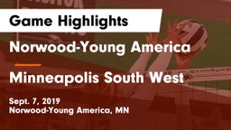 Norwood-Young America  vs Minneapolis South West Game Highlights - Sept. 7, 2019