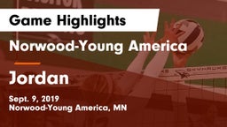 Norwood-Young America  vs Jordan  Game Highlights - Sept. 9, 2019