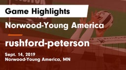 Norwood-Young America  vs rushford-peterson Game Highlights - Sept. 14, 2019