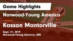 Norwood-Young America  vs Kasson Mantorville Game Highlights - Sept. 21, 2019