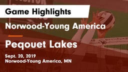 Norwood-Young America  vs Peqouet Lakes Game Highlights - Sept. 20, 2019