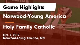 Norwood-Young America  vs Holy Family Catholic  Game Highlights - Oct. 7, 2019