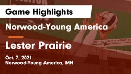 Norwood-Young America  vs Lester Prairie  Game Highlights - Oct. 7, 2021