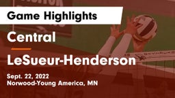 Central  vs LeSueur-Henderson  Game Highlights - Sept. 22, 2022