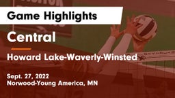 Central  vs Howard Lake-Waverly-Winsted  Game Highlights - Sept. 27, 2022