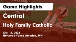 Central  vs Holy Family Catholic  Game Highlights - Oct. 11, 2022