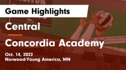 Central  vs Concordia Academy Game Highlights - Oct. 14, 2022