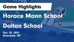 Horace Mann School vs Dalton School Game Highlights - Oct. 29, 2021