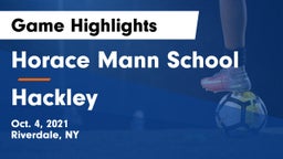 Horace Mann School vs Hackley  Game Highlights - Oct. 4, 2021