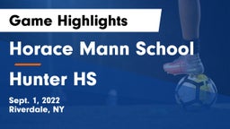 Horace Mann School vs Hunter HS Game Highlights - Sept. 1, 2022