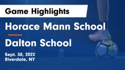 Horace Mann School vs Dalton School Game Highlights - Sept. 30, 2022