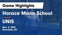 Horace Mann School vs UNIS Game Highlights - Nov. 5, 2023