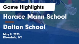 Horace Mann School vs Dalton School Game Highlights - May 8, 2023