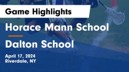Horace Mann School vs Dalton School Game Highlights - April 17, 2024
