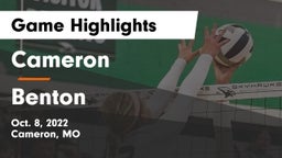 Cameron  vs Benton  Game Highlights - Oct. 8, 2022