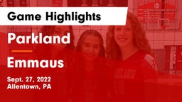 Parkland  vs Emmaus  Game Highlights - Sept. 27, 2022