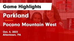 Parkland  vs Pocono Mountain West  Game Highlights - Oct. 4, 2022