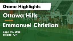 Ottawa Hills  vs Emmanuel Christian Game Highlights - Sept. 29, 2020