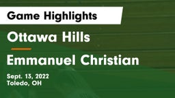 Ottawa Hills  vs Emmanuel Christian Game Highlights - Sept. 13, 2022