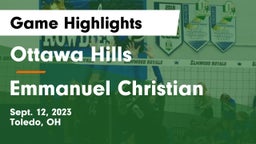 Ottawa Hills  vs Emmanuel Christian  Game Highlights - Sept. 12, 2023