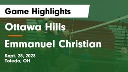 Ottawa Hills  vs Emmanuel Christian  Game Highlights - Sept. 28, 2023