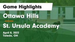 Ottawa Hills  vs St. Ursula Academy Game Highlights - April 8, 2022
