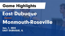 East Dubuque  vs Monmouth-Roseville  Game Highlights - Jan. 7, 2024