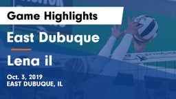 East Dubuque  vs Lena il Game Highlights - Oct. 3, 2019