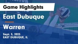 East Dubuque  vs Warren  Game Highlights - Sept. 5, 2023
