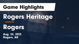 Rogers Heritage  vs Rogers  Game Highlights - Aug. 24, 2023