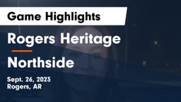 Rogers Heritage  vs Northside  Game Highlights - Sept. 26, 2023