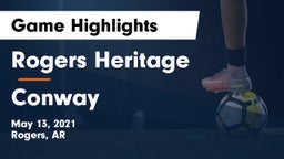 Rogers Heritage  vs Conway  Game Highlights - May 13, 2021