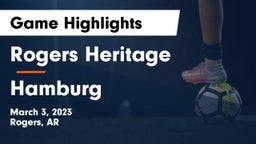 Rogers Heritage  vs Hamburg  Game Highlights - March 3, 2023