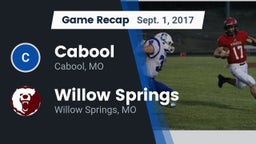 Recap: Cabool  vs. Willow Springs  2017
