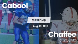 Matchup: Cabool  vs. Chaffee  2018