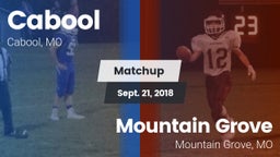 Matchup: Cabool  vs. Mountain Grove  2018